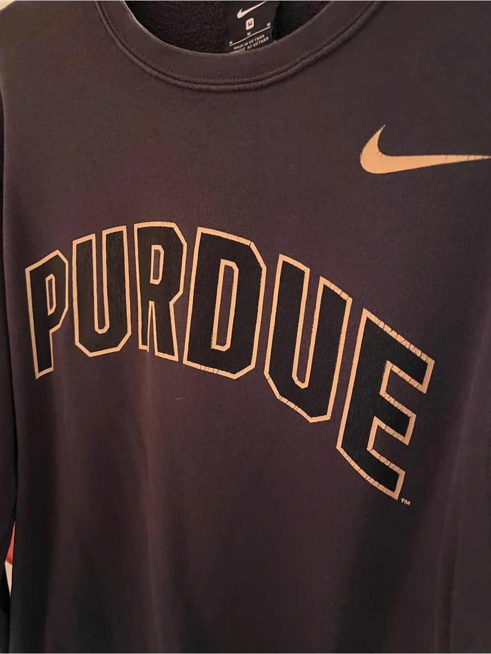 Nike Purdue Grey Crewneck Sweatshirt